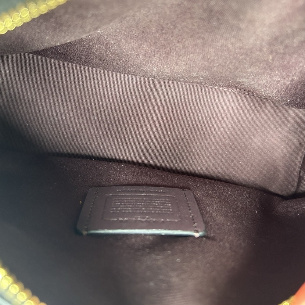 Coach Mini Darcie Carryall Brown Black Signature Canvas Leather Excellent - Picture 10 of 15